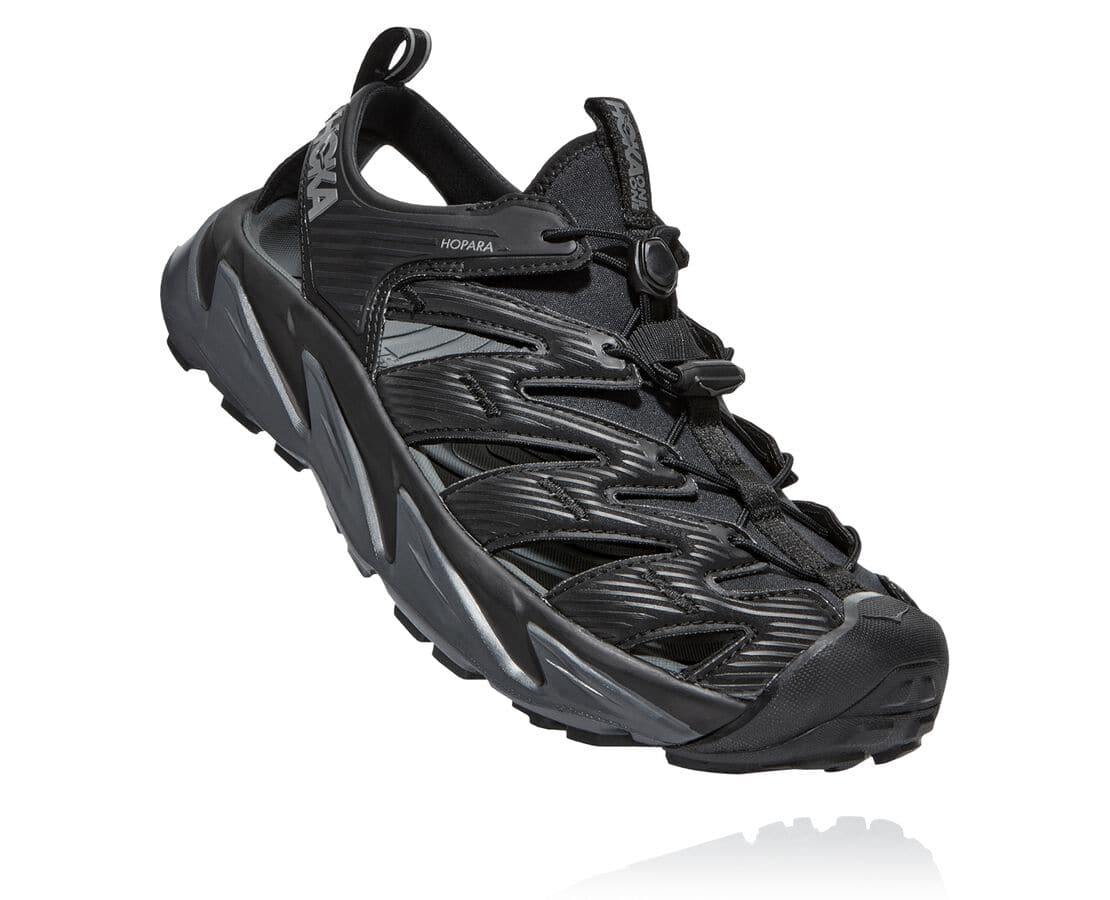 Pantofi Trekking Hoka One One Hopara Barbati - Negrii / Gri Inchis | Romania TGUH96871